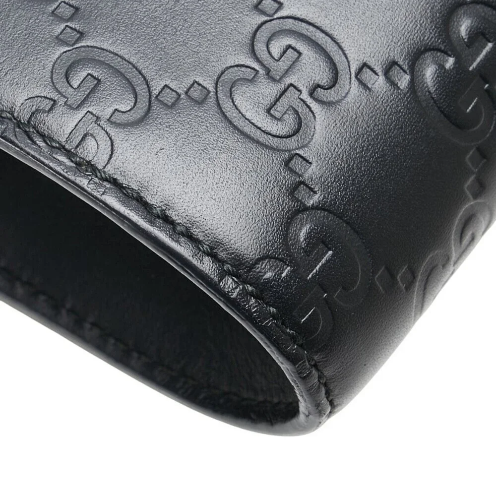 GUCCI Black Leather Horsebit Shoulder Bag - Picture 12 of 15
